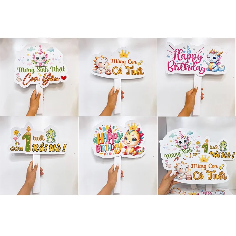 images-upload-woo2F5ef11a4b4072e549535b452963fbe031.jpg Mẫu Hashtag cầm tay, Bảng cầm tay chụp ảnh sinh nhật cho bé tuổi Rồng đáng yêu - Kool Style - Trang Trí Sinh Nhật Kool Style
