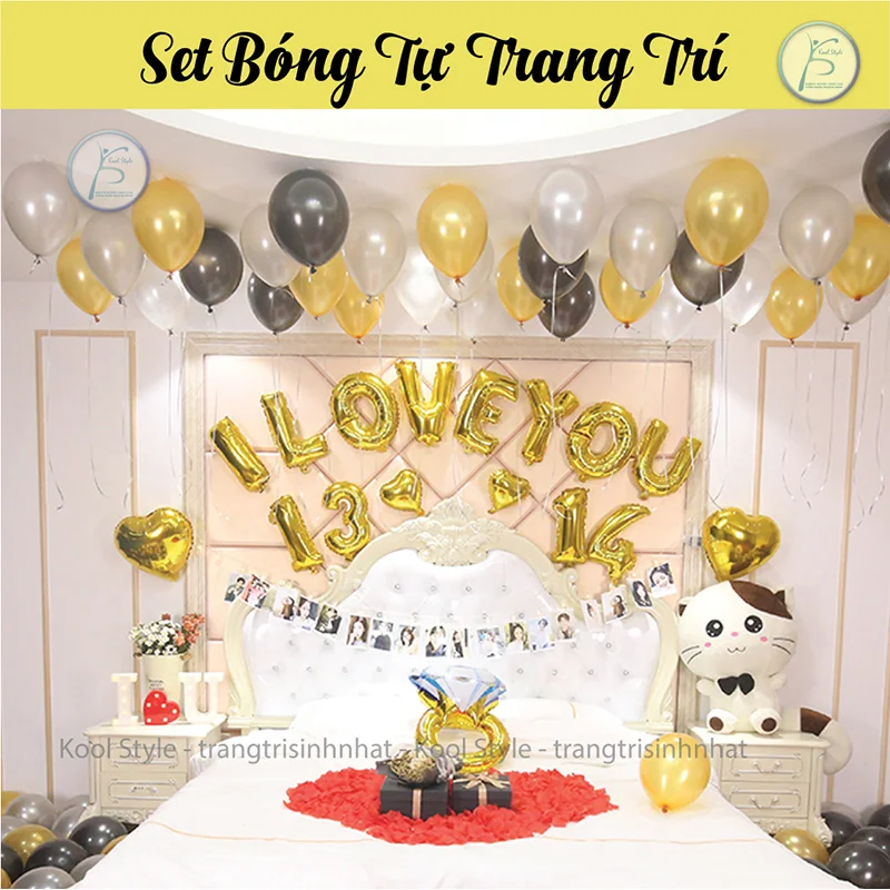 set-trang-tri-le-tinh-yeu-tone=vang set trang tri le tinh yeu tonevang